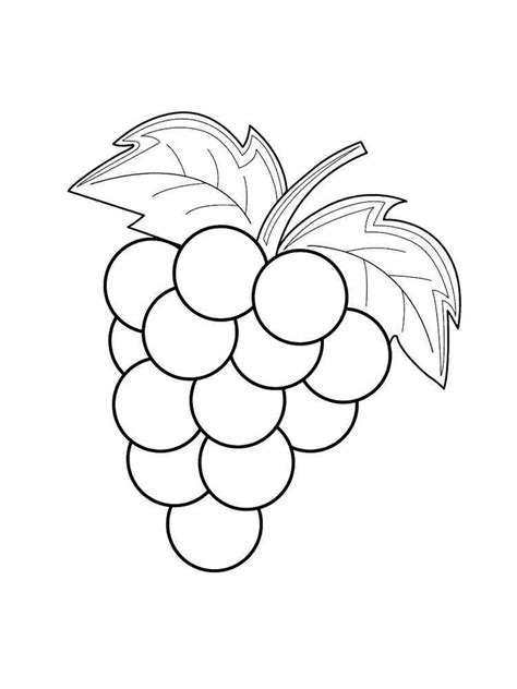 Grape Coloring Pages