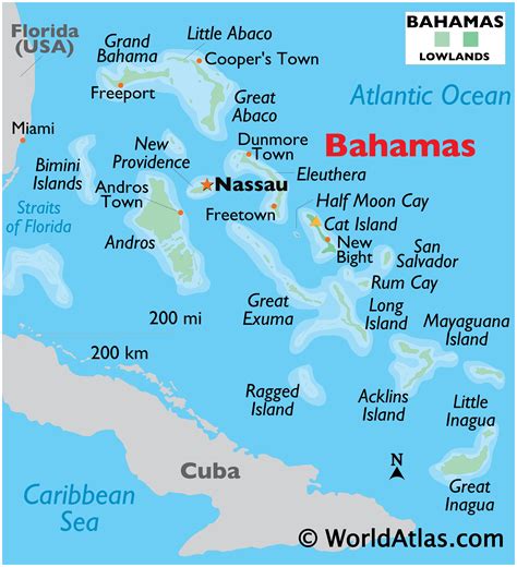 Bahamas Map Geography Of Bahamas Map Of Bahamas