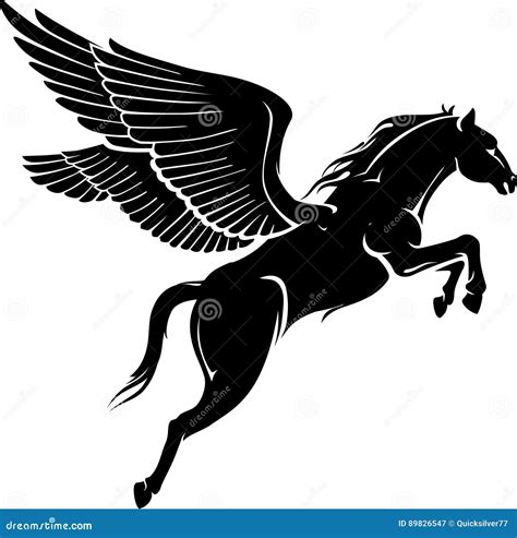 Black Pegasus Horse Wallpaper