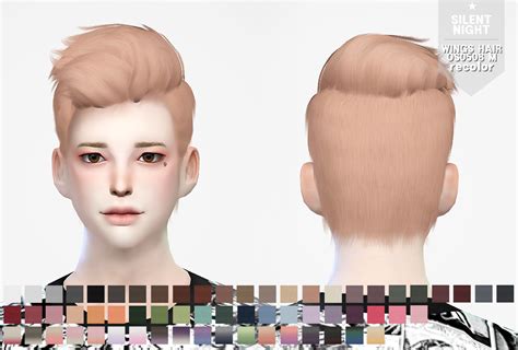 Silent Night Wings Hair Os0508 M Recolor Sims 4 Hairs