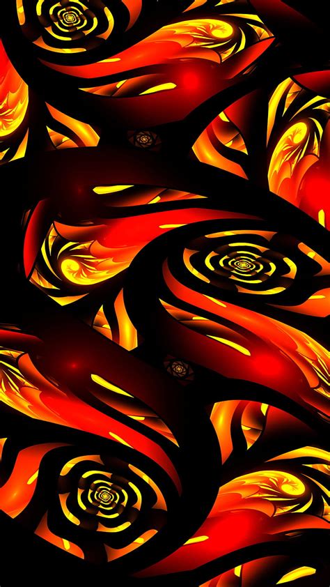 fractal abstraction fiery bright multi colored abstract hd phone wallpaper peakpx
