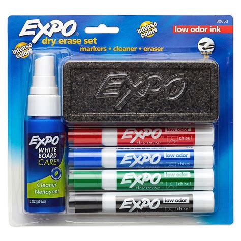 Product Of Expo Low Odor Dry Erase Marker Starter Set Assorted Erasable Markers