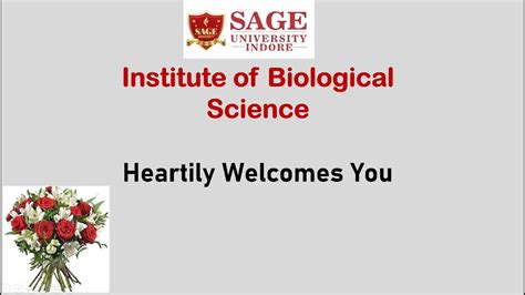 Institute Of Biological Science Youtube