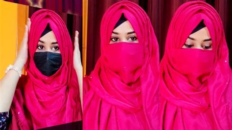 দেখুন কত সহজে খুব সুন্দর একটা হিজাব স্টাইল। হিজাব ful coverage hijab style hijab new hijab 2023