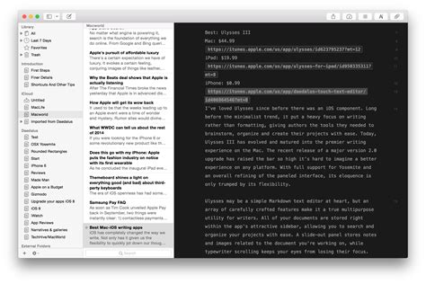 Multitalented writers who want a single space to collect all their. The best cross-platform writing apps for Mac and iOS ...