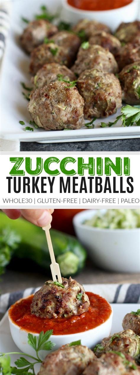 Italian Turkey Zucchini Meatballs Oven Baked The Real