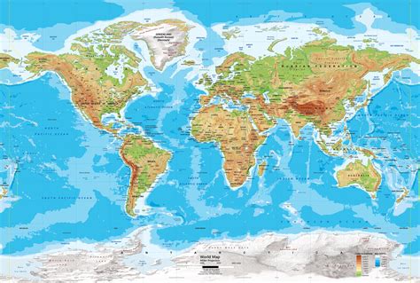 Mapa Fisico Del Mundo En Los Colores Del Mapa Politico Del Mundo Images