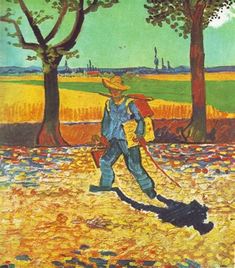 This Van Gogh Picture Painter On His Way To Work Is Included In The