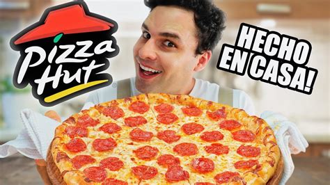 Pizza Hut Hecho En Casa 🍕 ️pizza Con Borde Relleno De Queso Receta