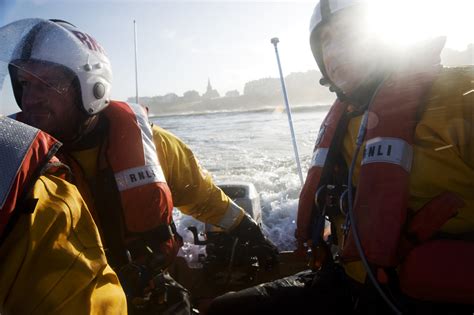 Portrush Rnli Volunteers Assist Casualty On Land After Lifeboat Callout