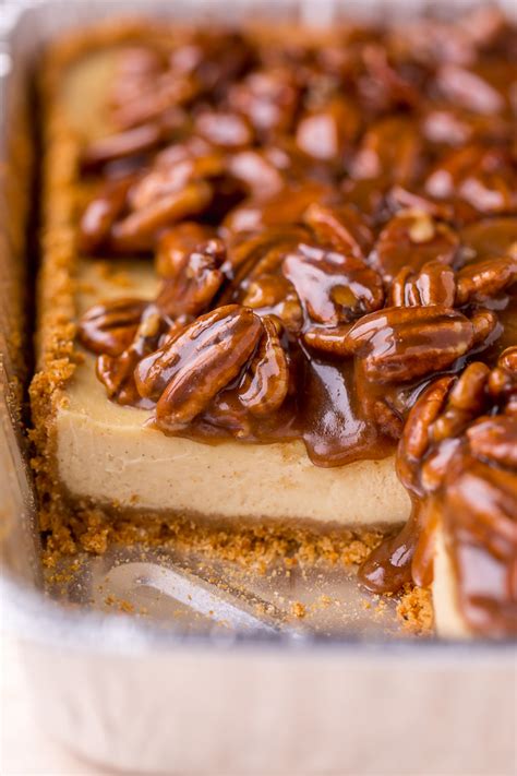 Easy Pecan Pie Cheesecake Bars Baker By Nature