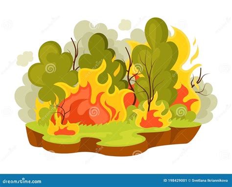Catástrofes Naturais Incêndios Florestais Queimadas Da Paisagem Incêndios Florestais Com
