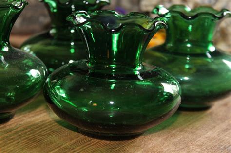 Southern Vintage Green Glassware Emerald Green Weddings Green Glass