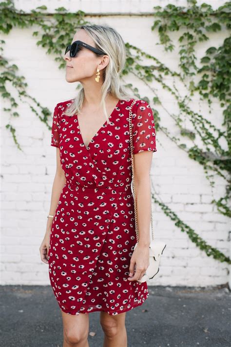 Red Floral Dress In August Damsel In Dior Red Floral Dress Floral