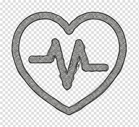 Heart Icon Cardiogram Icon Minimal Universal Theme Icon Health Health