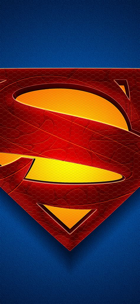 Superman Wallpaper 4K, Logo, DC Superheroes, Blue background, Graphics