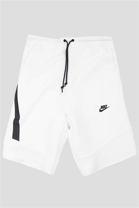 Nike Tech Fleece 2 0 Shorts White Black Short Men Fashion Nike Tech Fleece Mens Fashion Nike