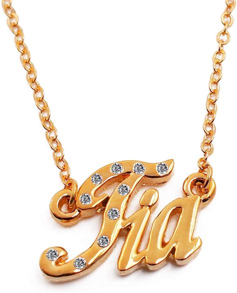 Tia Personalized Name Necklace 18k Gold Plated Dainty