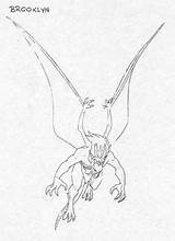 Gargoyles sketch template