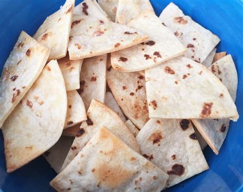 Easy Baked Flour Tortilla Chips Flour Tortilla Chips Tortilla Chips