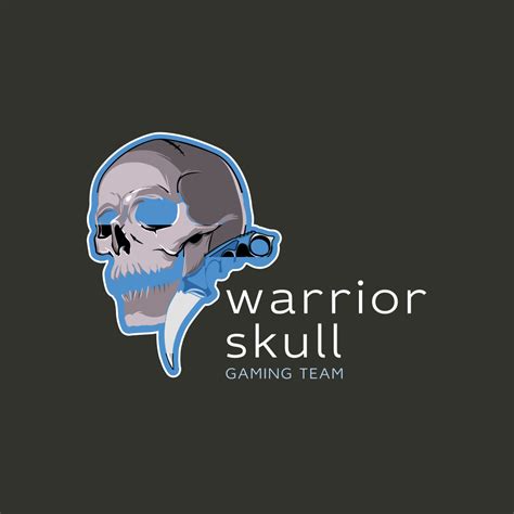 Warrior Skull Gaming Logo Turbologo Logo Maker