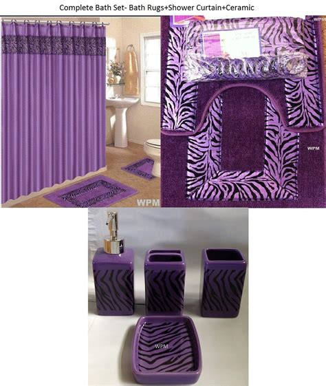 Zebra bathroom sets from alibaba.com are available with direct delivery to your doorstep. 19-Piece Zebra Purple Bathroom Set - World Products Mart