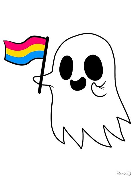 Pansexual Pride Ghost By Ressq Redbubble