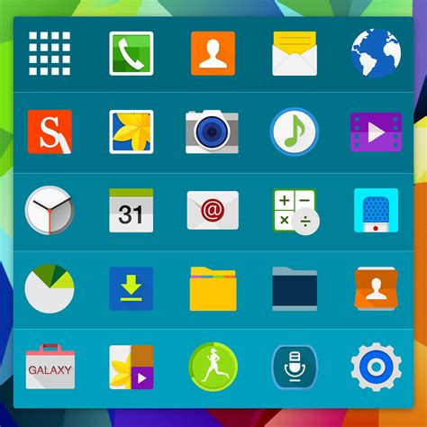 Galaxy S5 Material Icons By Eatosdesign On Deviantart