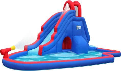 Inflatable Water Slide Racer Pool Kids Summer Park Backyard Play Fun