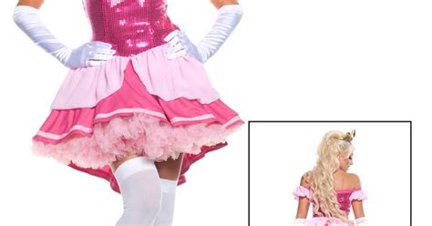Plus Exclusive Sexy Sequin Pink Princess Costume Halloween