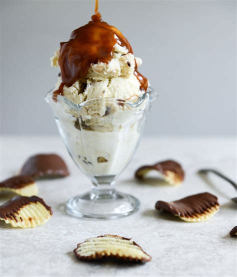 Sweet Corn Ice Cream With A Salted Caramel Swirl Chocolate Covered