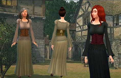 Sims 4 History Challenge Cc Finds Sims 4 Dresses Sims Sims Medieval