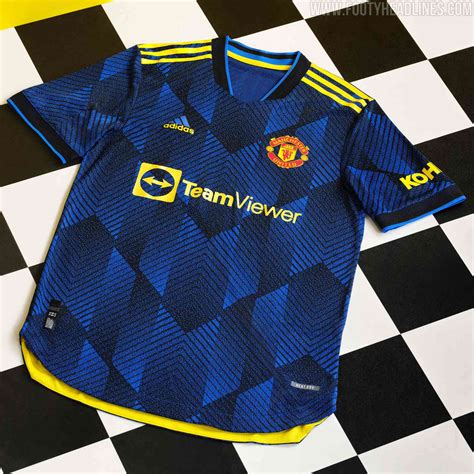 Manchester United 21 22 Third Kit Released Yellow Shorts To Avoid