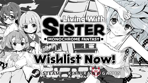 Living With Sister: Monochrome Fantasy Slated for March 23! - Kagura Games
