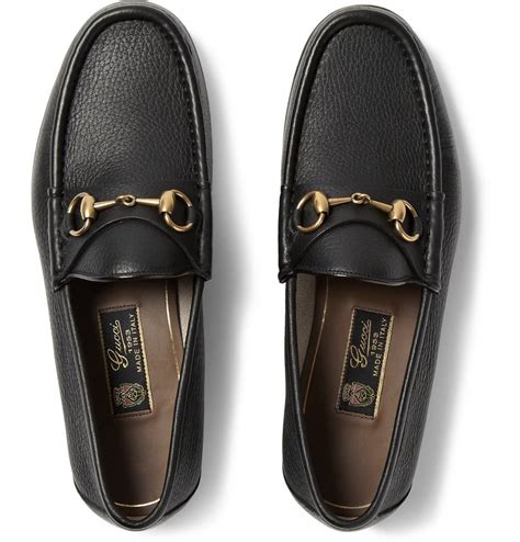 Gucci Horsebit Full Grain Leather Loafers In Black For Men Lyst