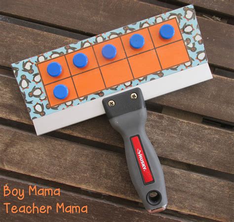 Teacher Mama How To Make A Magnetic Ten Frame Paddle Boy Mama