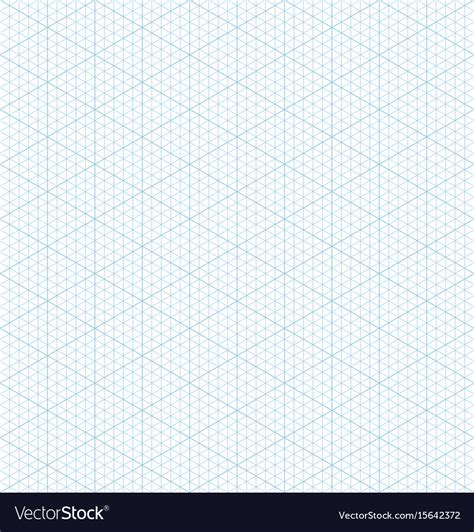 Isometric Grid Graph Paper Seamless Pattern Vector Image