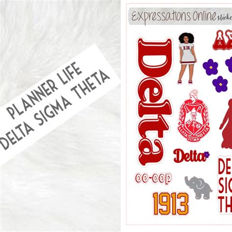 Delta Sigma Theta Decals Etsy