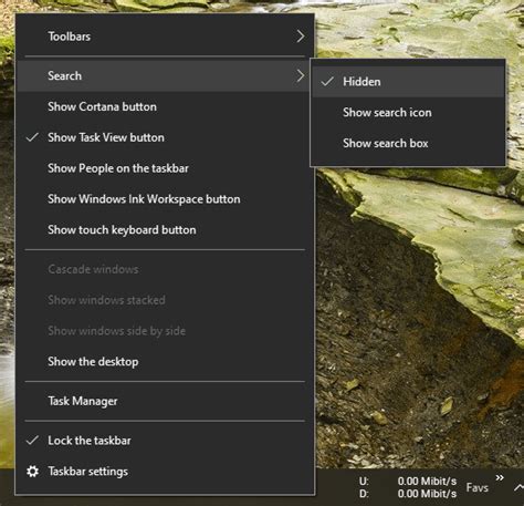 How To Hide Or Remove Search Bar In Windows 10
