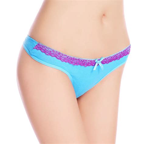 6 Pcs Lot Ladies Cotton Thong Women S G String Underwear Female Classic Design Sexy Panties