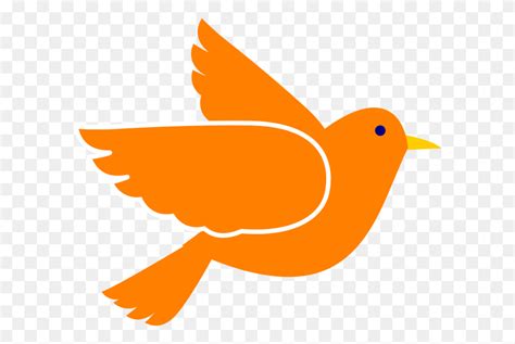 Orange Bird Clip Art Songbird Clipart Stunning Free Transparent Png