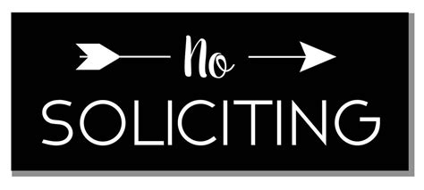 No Soliciting Sign For Home Or Business Laser Engraved On Etsy