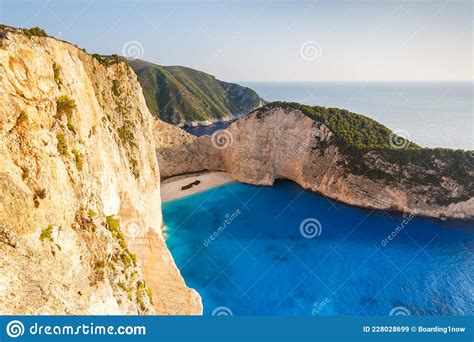 Travel Zakynthos Island Greece Shipwreck Navagio Beach Summer Vacation