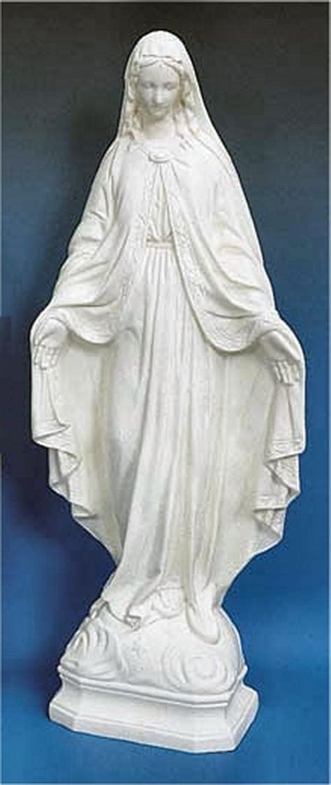 Our Lady Of Grace White Statue 24 High