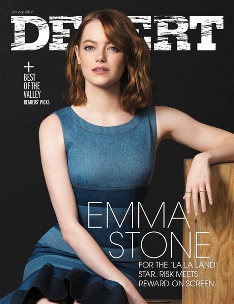Emma Stone Desert Magazine January 2017 Issue Celebmafia