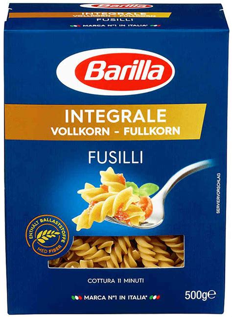 Barilla Fusilli Integrale Med N Ringsinnhold Oppskrifter Hot Sex Picture