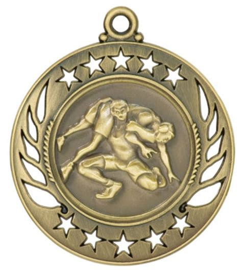 Wrestling Medal Gold Wrestling Medal Silver Wrestling Medal Etsy