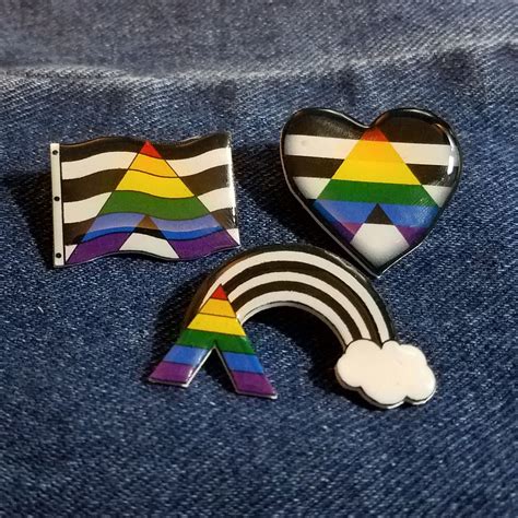 Ally Pride Pin Lgbt Pin Lgbt Ally T Pride Pin Rainbow Pin T