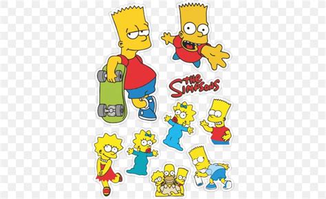 Sticker Bart Simpson Homer Simpson Marge Simpson Clip Art Png