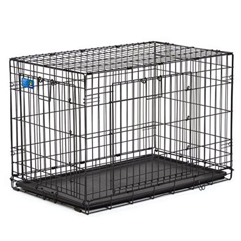 Top Paw Double Door Wire Dog Crate Black 36l X 23w X 25h Pets